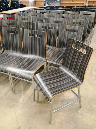 In very good condition. Seat height is approximately 18.5" from the floor. Seat measures approximate...