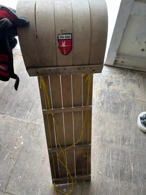 Sno-Bird 4 ft Wood Toboggan Sled