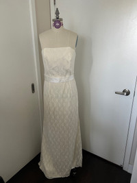 Beautiful Stunning Lace to the floor strapless Dress Plus Size18