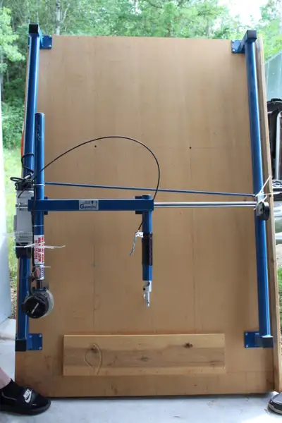 Gemini Router Carving Duplicator with homemade table and legs. Includes rotary carving fixture. New...