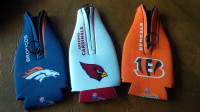 3 NFL Beer Sleeves, Brand New Condition