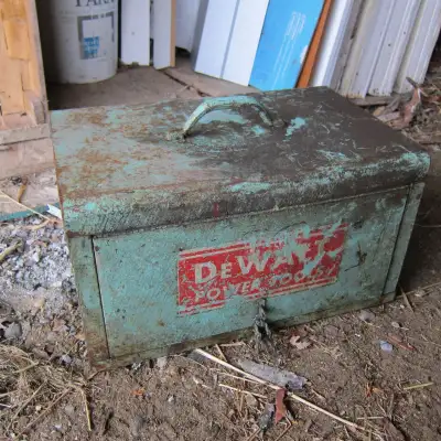 Nice Antique Dewalt Steel Toolbox, View more