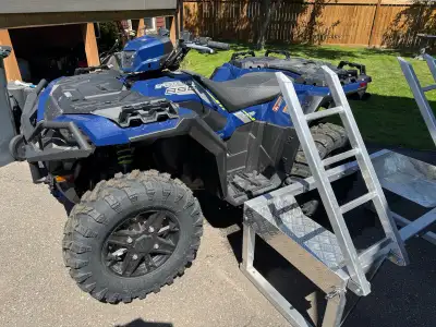 Brand new. Never been ridden yet. Bought and needs changed. Has Polaris Hand and thumb warmers Polar...