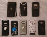 8 Hardly Used Samsung Galaxy S8 Cellphone Cases 