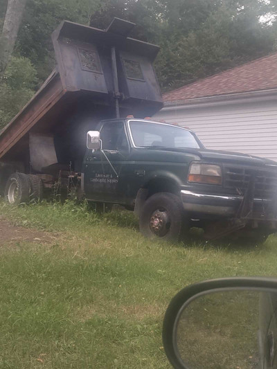 One ton dump truck 