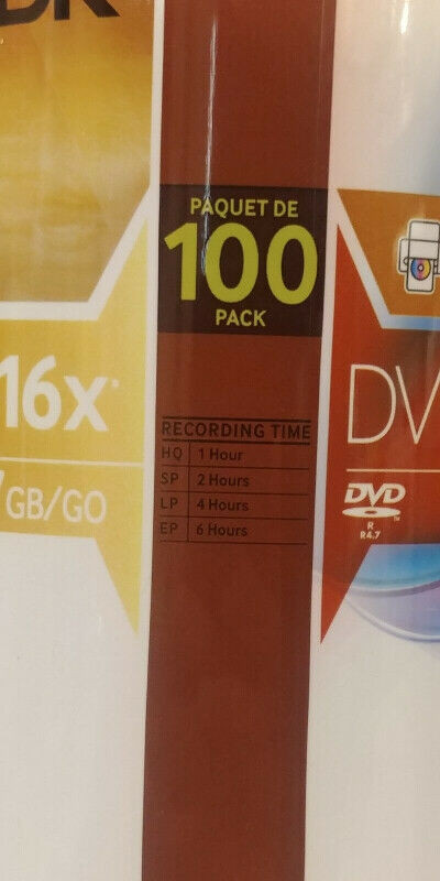 SOLD-----TDK DVD-R 1-16x 4.7 GB Recordable Disk, Sealed 100 Pack in CDs, DVDs & Blu-ray in Mississauga / Peel Region - Image 2