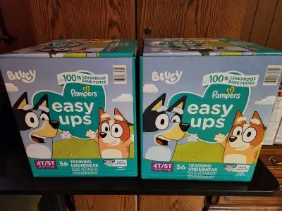 Pampers Training Underwear: 2 sealed boxes of 56 pieces each. , View more