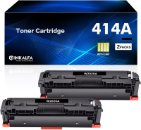 NEW: Black Toner Cartridges for HP 414A 414X, 2 Pack