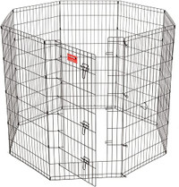 Pet Exercise Pen - Lucky Dog - Wire Indoor Outdoor Play Pen - F