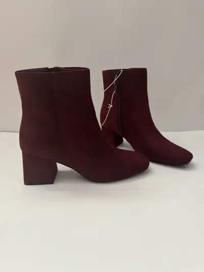 Old Navy Burgundy Suede Ankle Boots Brand new with tags!, View more