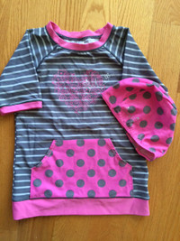 SOURIS MINI /T-shirt maillot 6 ans + Bonnet de bain P/M /Fille