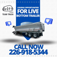 Ready to Roll? Owner Operators with Live Bottom Trailers, Apply