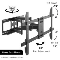 Full Motion TV Wall Mount | 37 - 80 inches
