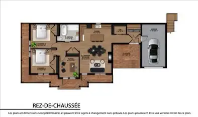 Logement style industriel dans un bâtiment farm house Grand appartement: -au rez de chaussée avec te...