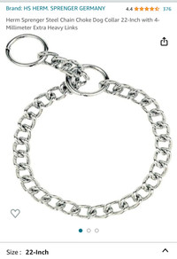 Pet Collar 22 inch chains