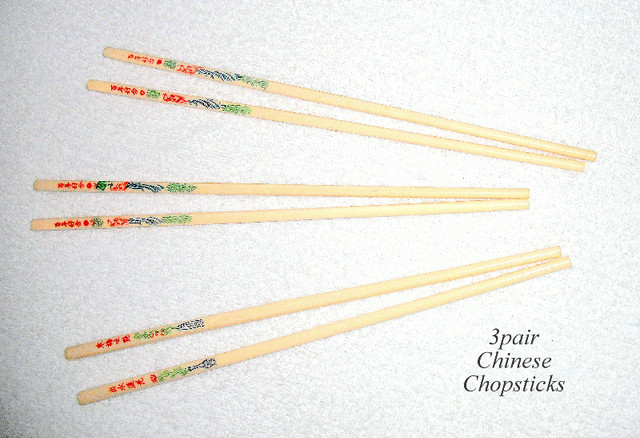 Chopsticks, 3 pair Chinese and 4 pair Japanese style. Never used in Kitchen & Dining Wares in City of Toronto - Image 2
