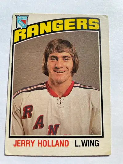 1976-77 O-PEE-CHEE HOCKEY #315 JERRY HOLLAND NEW YORK RANGERS, View more