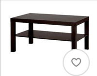 Black wooden table 