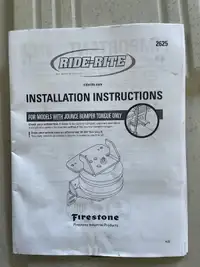 Used Firestone 5000lb airbags and automatic air pump
