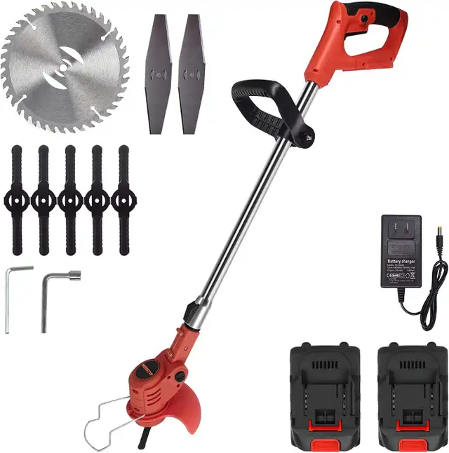 NEWSTYP Cordless Electric Grass Trimmer and Brush Cutter
