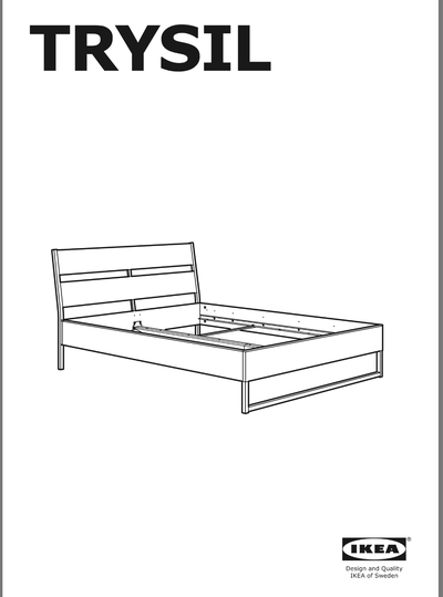 IKEA Queen Size TRYSIL BED SET, View more