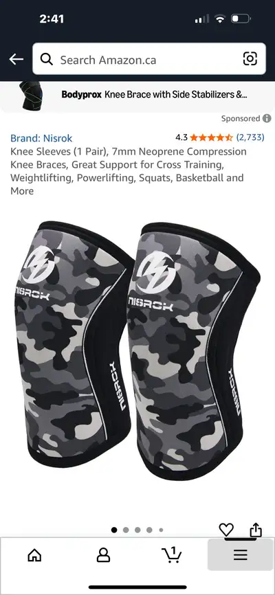 Get ready to elevate your workout game with these Nisrok knee braces, designed for serious support d...