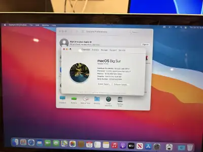 MacBook Pro Retina 15 inch display late 2013 running fresh copy of MacOS Big Sur. Has normal battery...