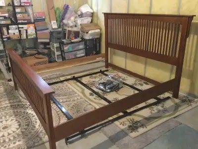 King Size bed frame - Wood, View more