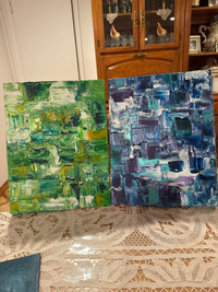 Acrylic oil paintings I completed for sale 