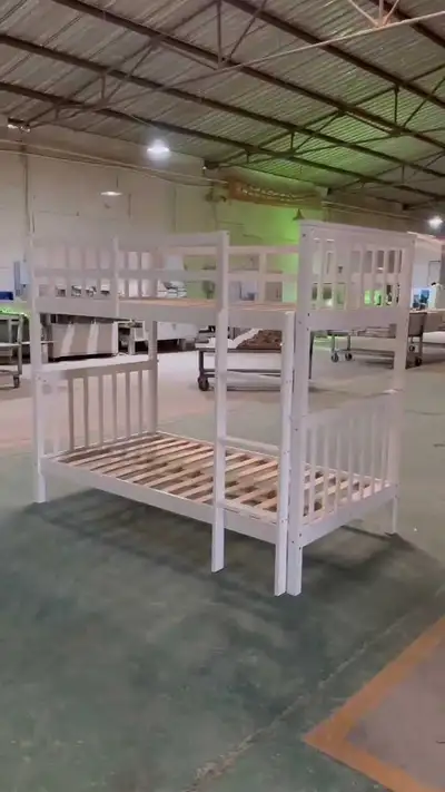 Solid Wood Twin Over Twin Bunk Bed, View more