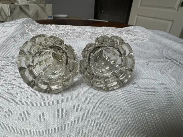 Antique Roden Bros Birks Xmas Tree Crystal Sterling Silver Salt in Arts & Collectibles in Markham / York Region - Image 4