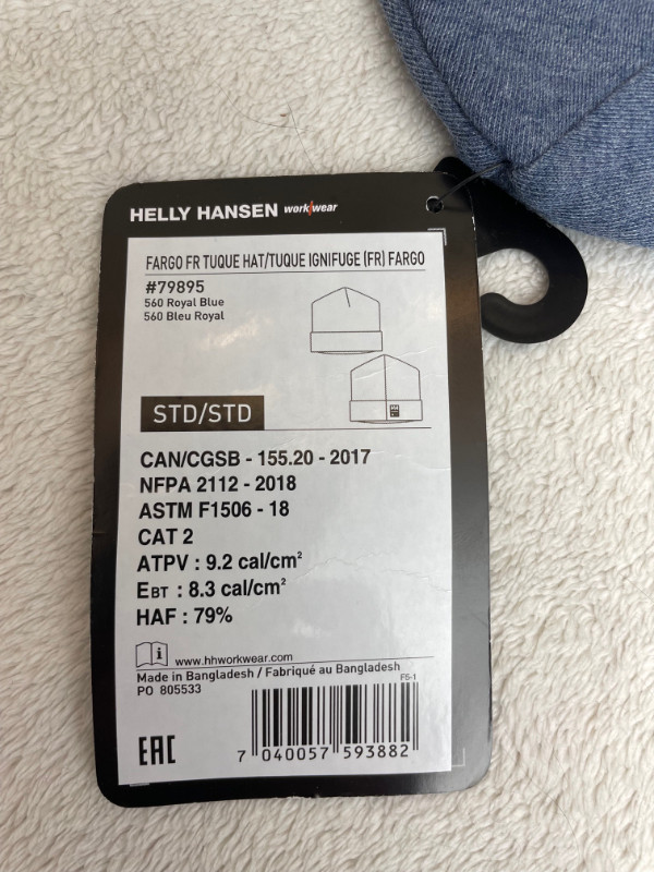 Helly Hansen Workwear Fargo FR Toque - BRAND NEW WITH TAGS!! in Men's in Edmonton - Image 3