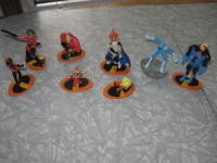 Disney The Incredibles 8  Deluxe Cake Toppers PVC Figures Lot