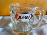 Vintage A&W Root Beer Mug 4 1/4" High 10 Ounce