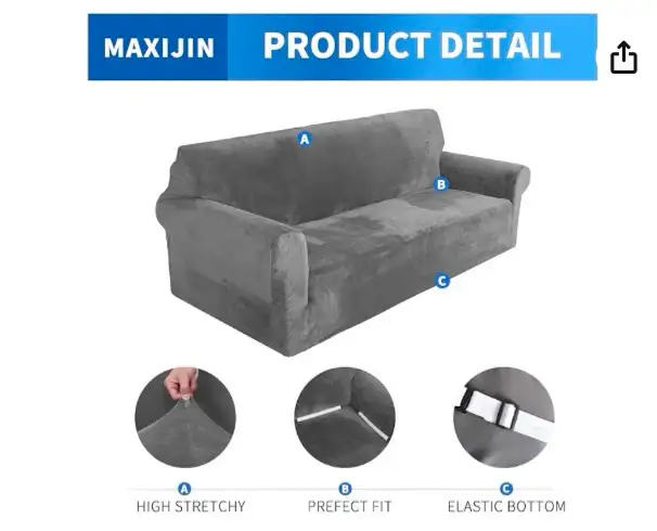 MAXIJIN Extra Large Sofa Cover in Couches & Futons in Dartmouth - Image 4