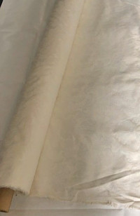 White Brocade Fabric