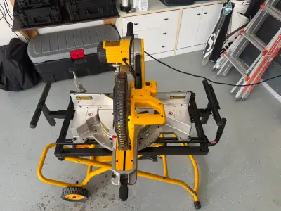 This pre-owned DEWALT DWX726 Rolling Miter Saw Stand provides a durable and convenient solution for...