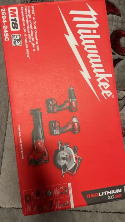 Milwaukee M18 18V Li-Ion Hammer Drill, Impact Driver, SAWZAL, View more