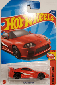 Hot Wheels THEN AND NOW 1997 TOYOTA SUPRA 220/250 red