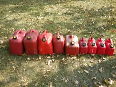 Assorted Fuel Containers (Clean & Tested), View more