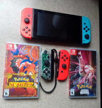 Nintendo switch Micro SD card two extra paddles and two games