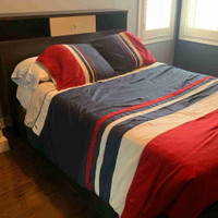Double Bed (bedframe, headboard, mattress & comforter)