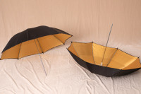 Gold photography umbrellas