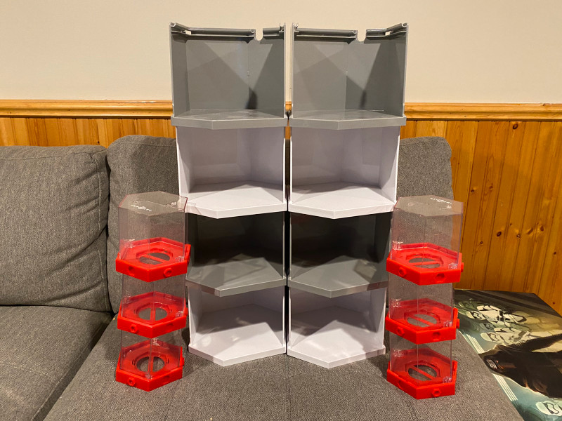Disney Infinity Play N’ Store Figure Shelf and Display Cases, used for sale  