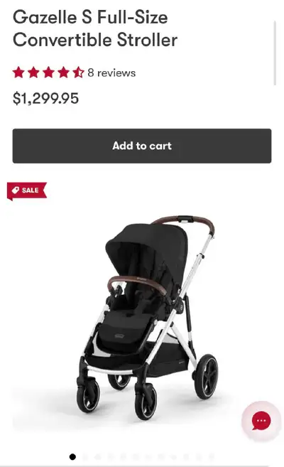 Cybex Gazelle S Stroller $650 (regular $1300 plus tax), View more