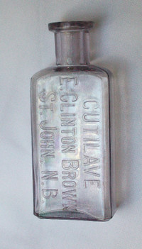 E. Clinton Brown drugstore bottle Saint John