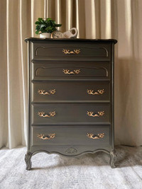Beautiful Refinished French Provincial Dresser