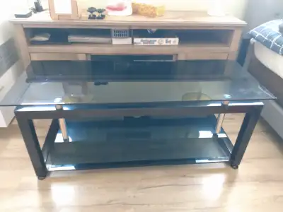 RABAIS 95% OFF: Meuble verre TV plasma Panasonic TV Glass Stand, View more