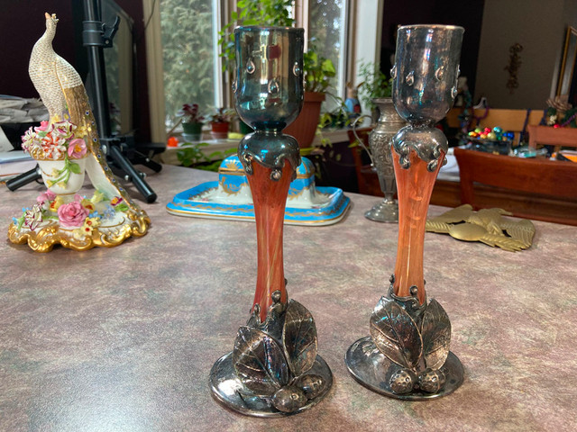 STERLING & ARTISANAL GLASS - GREAT PATINA - EXCELLENT CONDITION dans Art et objets de collection  à Longueuil/Rive Sud - Image 2