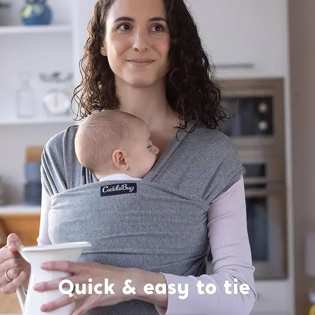 CuddleBug Baby Wrap - Hands-Free Baby Carrier in Strollers, Carriers & Car Seats in Markham / York Region - Image 7